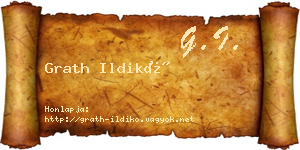 Grath Ildikó névjegykártya