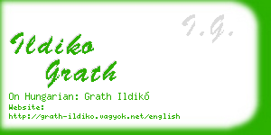 ildiko grath business card